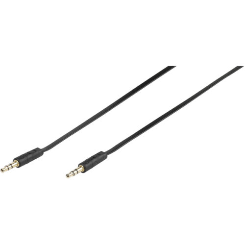 VIVANCO AUDIO CONNECTION FLAT CABLE 3.5mm JACK to 3.5mm JACK 1.5m
