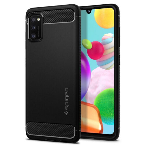 SPIGEN RUGGED ARMOR SAMSUNG A41 black backcover