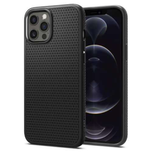 SPIGEN LIQUID AIR IPHONE 12 / 12 PRO 6.1' black backcover