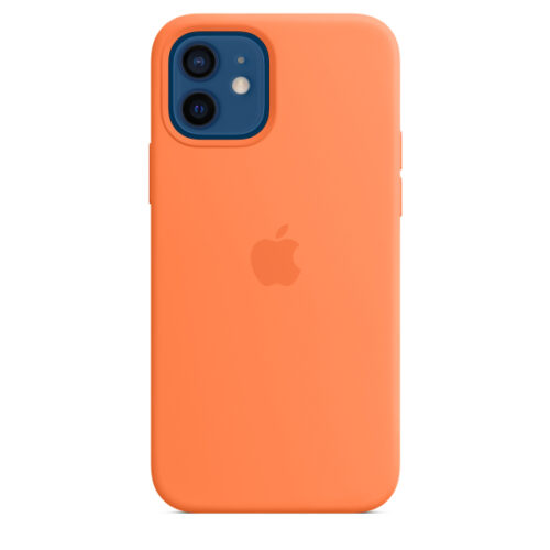 ORIGINAL APPLE SILICONE CASE IPHONE 12 MINI kumquat MAGSAFE backcover