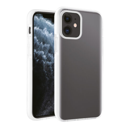 VIVANCO ROCK SOLID CASE IPHONE 12 / 12 PRO white transparent backcover