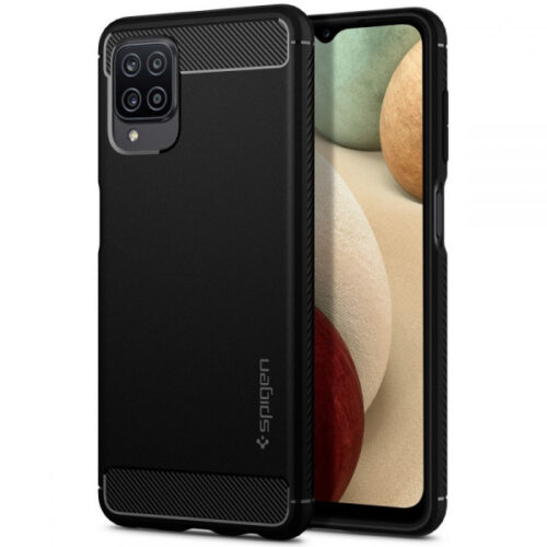 SPIGEN RUGGED ARMOR SAMSUNG A12 / M12 black backcover