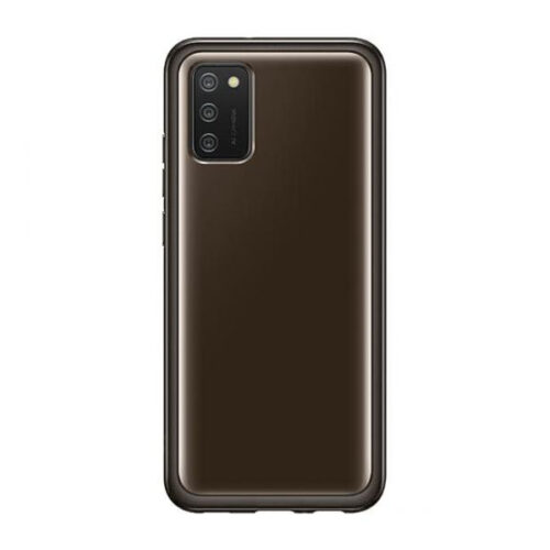 ORIGINAL SAMSUNG SOFT CLEAR COVER A02S black backcover