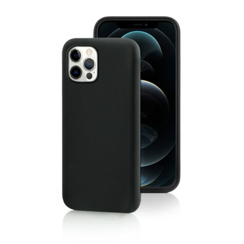 FONEX TPU CASE 0.6mm IPHONE 12 / 12 PRO black backcover