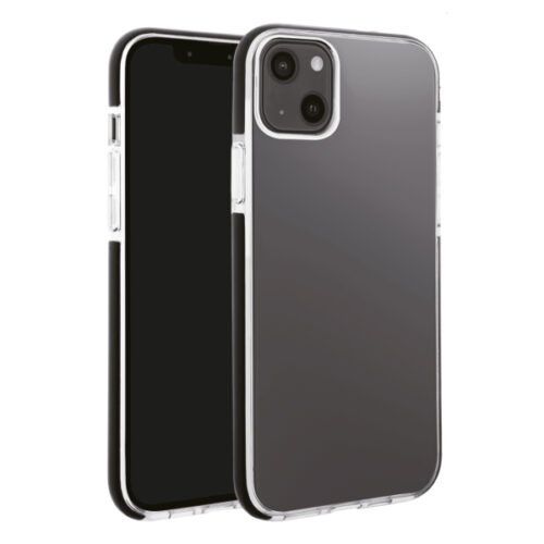 VIVANCO ROCK SOLID CASE IPHONE 13 black transparent backcover