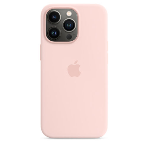 ORIGINAL APPLE SILICONE CASE MAGSAFE IPHONE 13 PRO chalk pink backcover