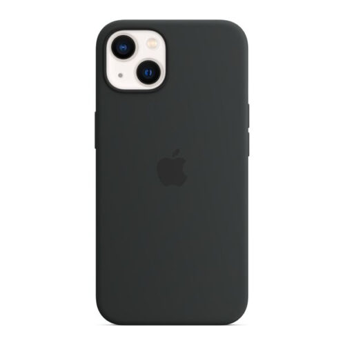 ORIGINAL APPLE SILICONE CASE MAGSAFE IPHONE 13 midnight black backcover