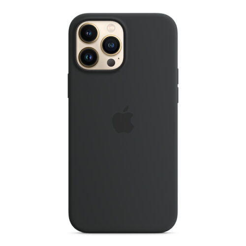 ORIGINAL APPLE SILICONE CASE MAGSAFE IPHONE 13 PRO MAX midnight black backcover