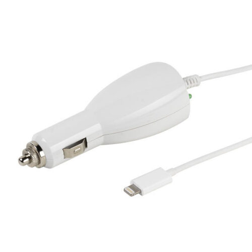VIVANCO CAR CHARGER MFI 2.4A LIGHTNING FIXED white