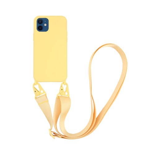 VIVANCO NECKLACE COVER IPHONE 12 / 12 PRO yellow backcover