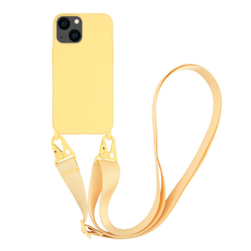 VIVANCO NECKLACE COVER IPHONE 13 yellow backcover