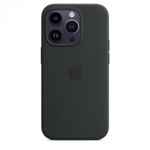 ORIGINAL APPLE SILICONE CASE MAGSAFE IPHONE 14 midnight black backcover