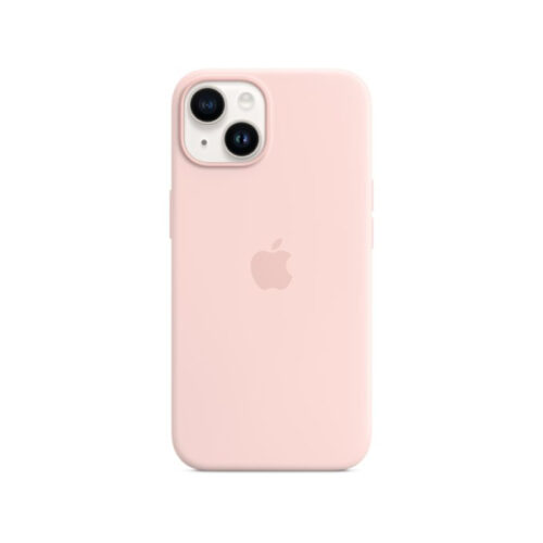 ORIGINAL APPLE SILICONE CASE MAGSAFE IPHONE 14 chalk pink backcover