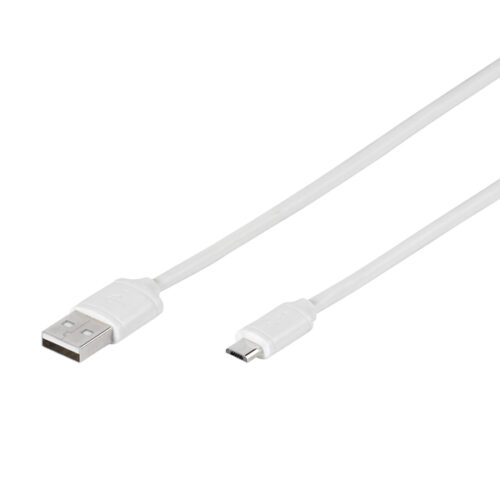 VIVANCO DATA CABLE MICRO USB 1m white