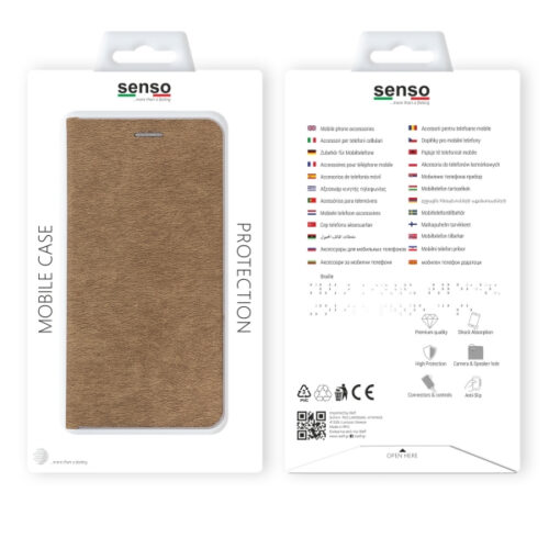 SENSO FEEL STAND BOOK SAMSUNG J6 PLUS 2018 gold