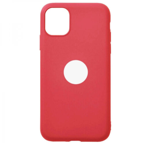 SENSO SOFT TOUCH IPHONE 11 (6.1) red WITH HOLE backcover