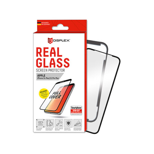 DISPLEX REAL GLASS 3D FULL GLUE IPHONE XS MAX / 11 PRO MAX black WITH APPLICATOR