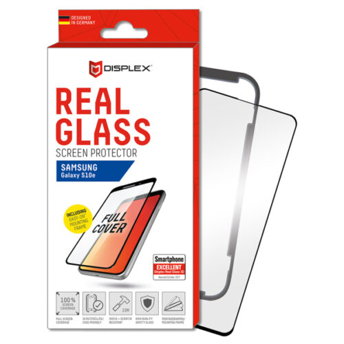 DISPLEX REAL GLASS 3D FULL GLUE SAMSUNG S10e black WITH APPLICATOR