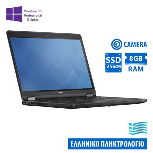 Dell (A-) Latitude E5450 i5-5300U/14"/8GB DDR3/256GB SSD/No ODD/Camera/10P Grade A- Refurbished Lapt