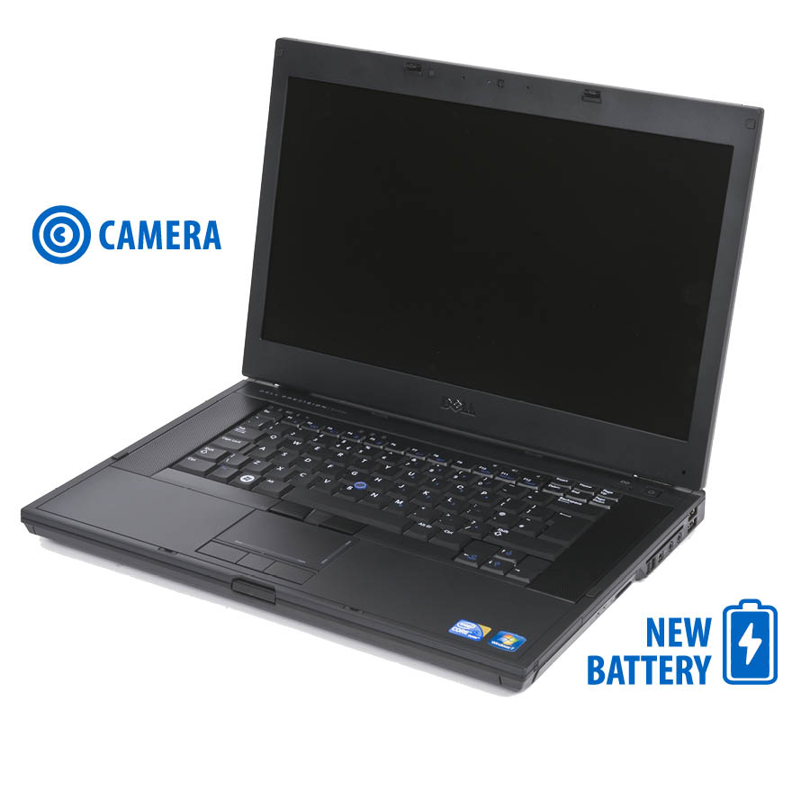 Dell Precision M4500 i7-820Q/15.6”/4GB DDR3/500GB/DVD/Camera/New Battery/7P Grade A Refurbished Lapt