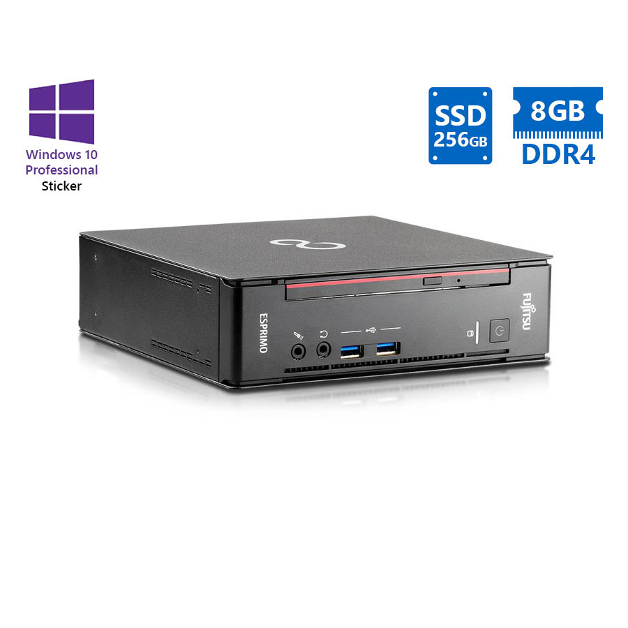 Fujitsu Esprimo Q556 USFF i5-6400T/8GB DDR4/256GB SSD/No ODD/10P Grade A Refurbished PC