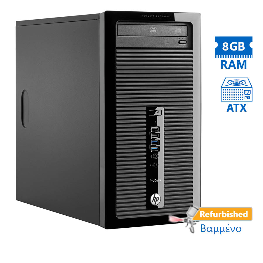 HP 400G1 Tower i3-4130/8GB DDR3/500GB/DVD/8P Grade A+ Refurbished PC