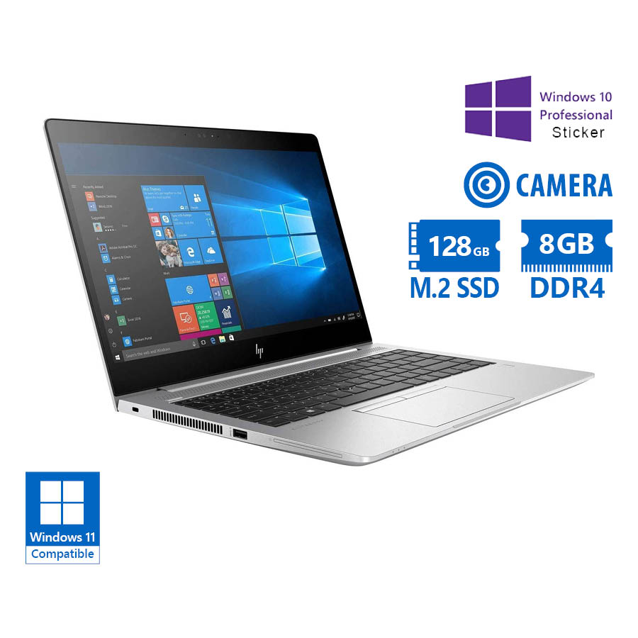 HP Elitebook 840G5 i5-8350U/14"/8GB DDR4/128GB M.2 SSD/No ODD/Camera/10P Grade A Refurbished Laptop