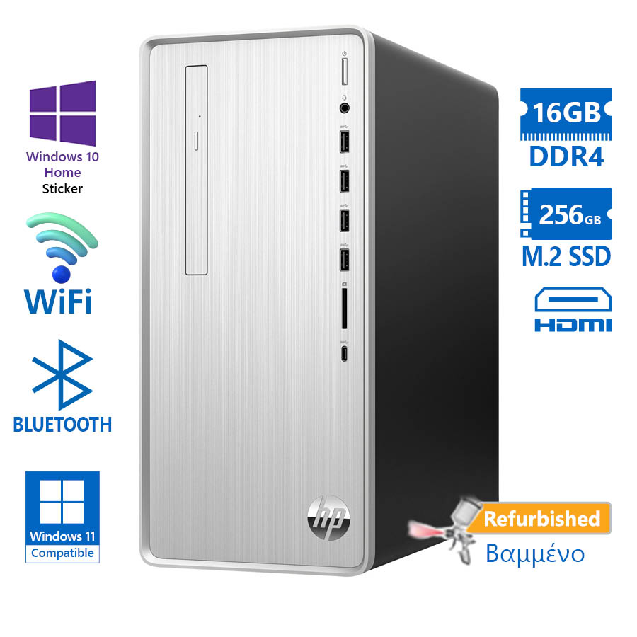 HP Pavilion TP01-0959 Tower WiFi i7-9700/16GB DDR4/256GB M.2 SSD/No ODD/Grade A+ Refurbished PC