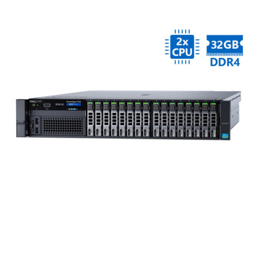 Refurbished Server Dell Poweredge R730 R2U 2xE5-2643v4/32GB DDR4/2x1.2TB SAS 10K/16xSFF/2xPSU/DVD/PE