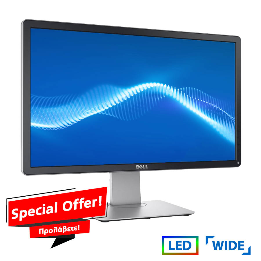 Used Monitor P2214Hx LED/Dell/22"/1920x1080/Wide/Silver/Black/D-SUB & DVI-D & DP & USB Hub