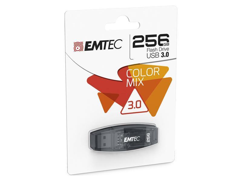 USB FlashDrive 256GB EMTEC C410 - USB3.2 (Black)