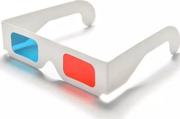 Γυαλιά 3D 447 Χάρτινα Κόκκινο / Μπλε