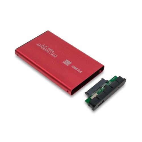 External Case HDD 2.5'' SATA red