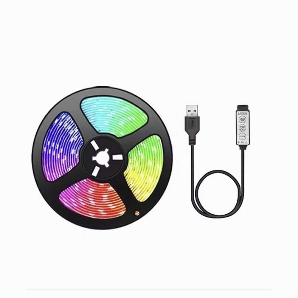 Led Lights for TV 3 Key Control Led Strip USB 5V Tape Lights for TV Backlight Home Party Decoration Flexible Ribbon