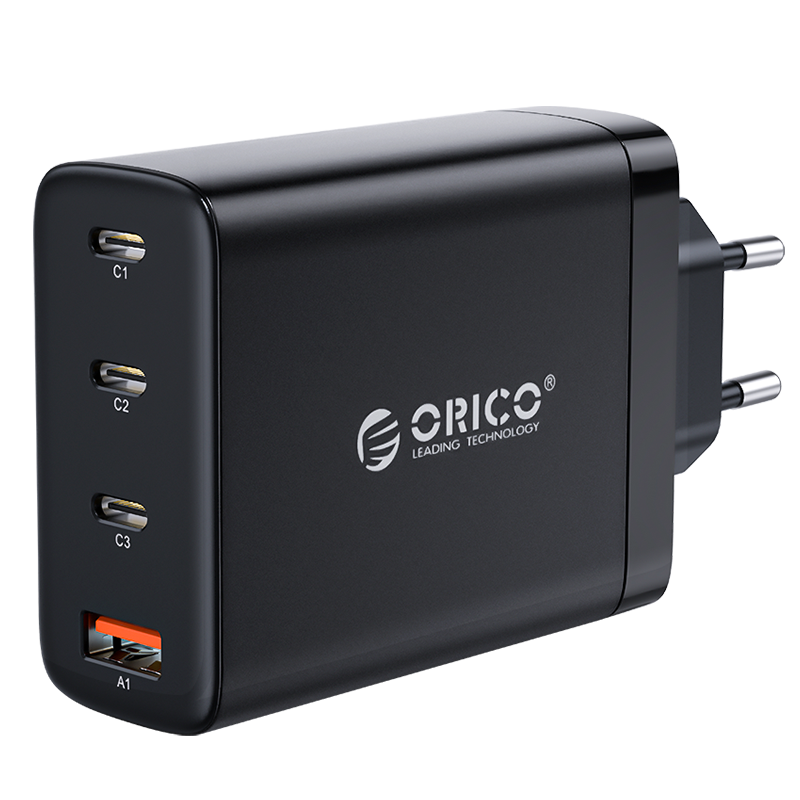 100W Fast Charge power adapter 3x USB-C and USB-A – GaN-Tech – QC4.0 – Suitable for laptops