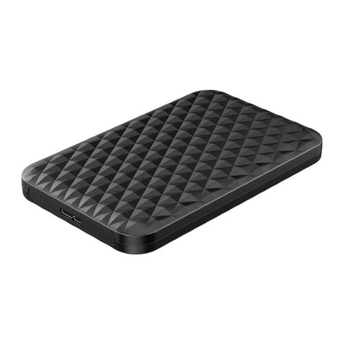 2.5 inch hard disk enclosure with sliding cover - unique design - black