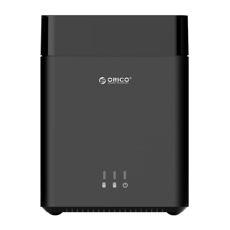 3.5 inch dual bay hard disk enclosure - USB 3.0 - magnetic