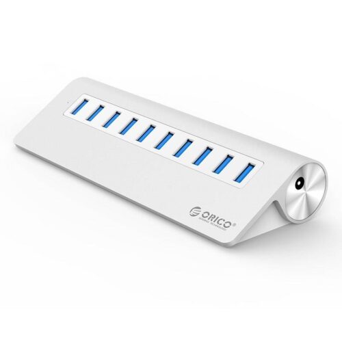 Aluminum 10 Port USB 3.0 hub MacBook