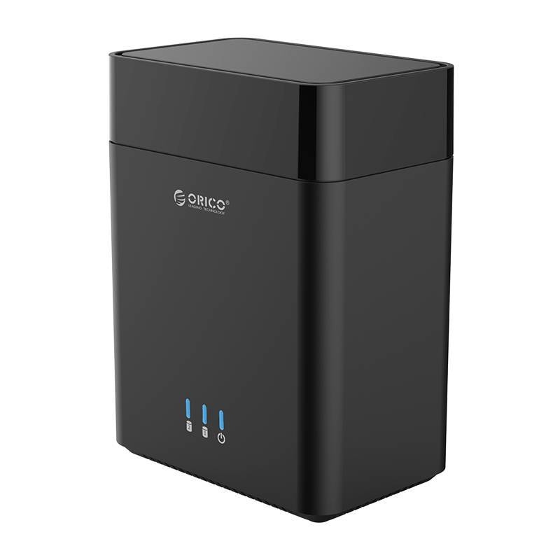 Dual Bay Magnetic-type 3.5 inch Type-C Hard Drive Enclosure