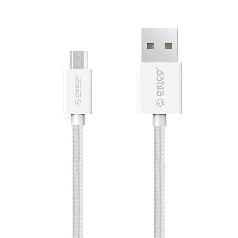 Micro USB charging and data cable - braided nylon - 3A