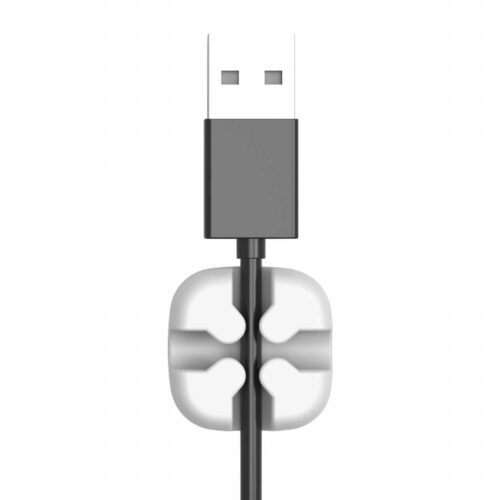 Multifunctional cable clip - Cables up to 5mm - Gray