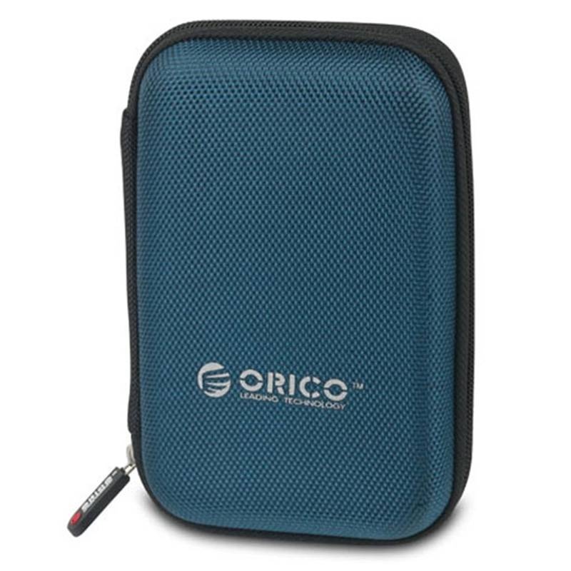 Portable protective cover for a 2.5 inch hard disk - Moisture proof, dustproof and anti-static - Blue