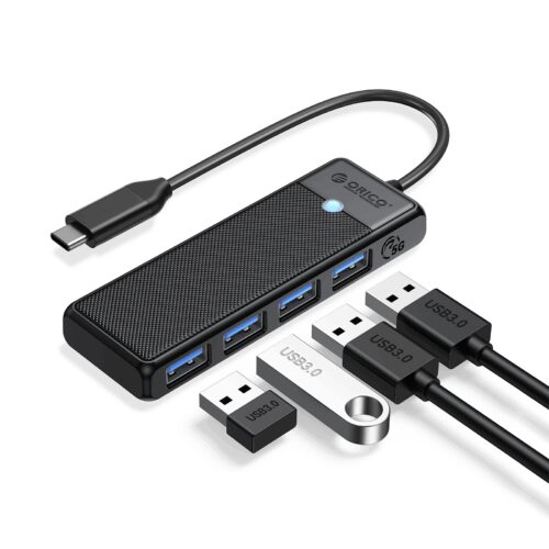 USB-C Hub with 4x USB-A 3.0 5Gbps ports