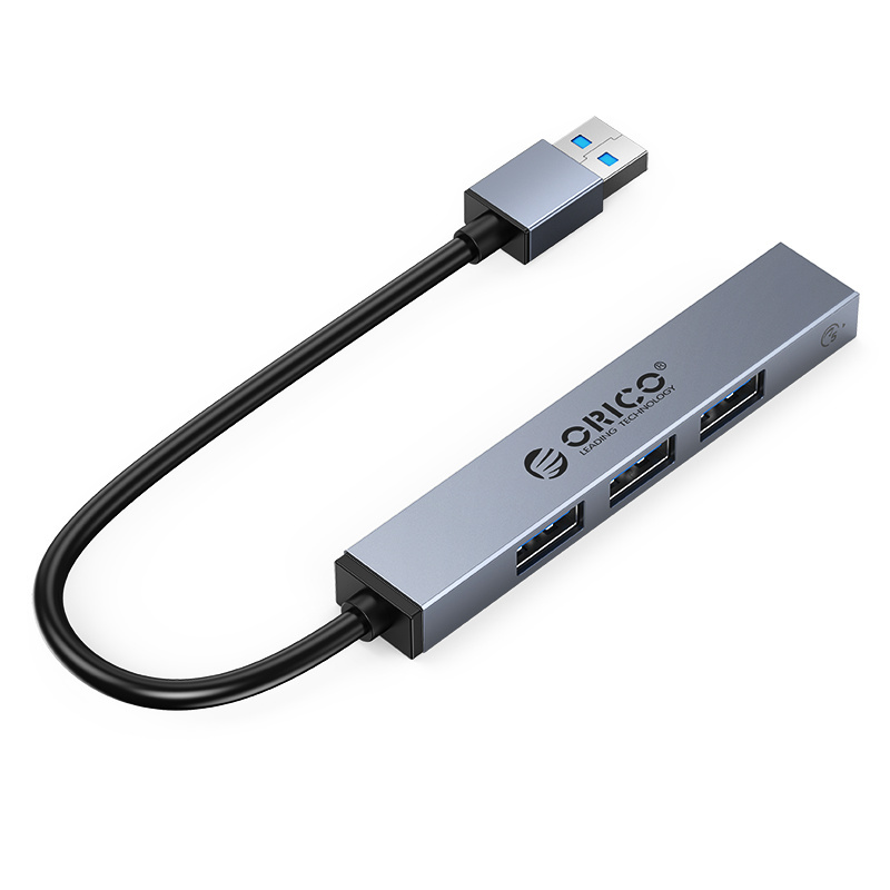 USB Design Hub aluminum with 3x USB-A 2.0 and 1x USB-A 3.0