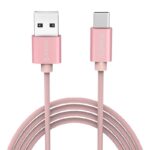 USB Type-C charging and data cable - 3A -Pink metallic