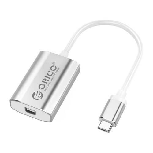 USB Type-C to Mini DisplayPort adapter cable - Aluminum - 15cm - Silver