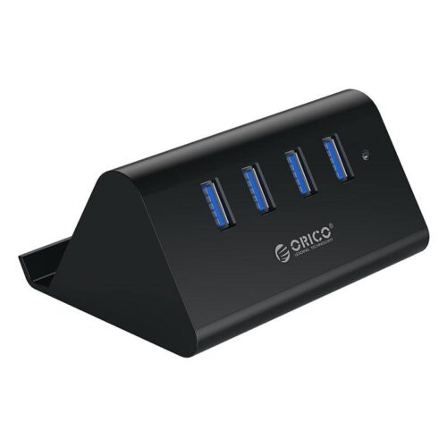 USB3.0 HUB smartphone and tablet holder black