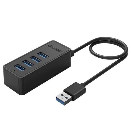 USB3.0 Hub with 4 type-A ports - 5Gbps - OTG function - Black