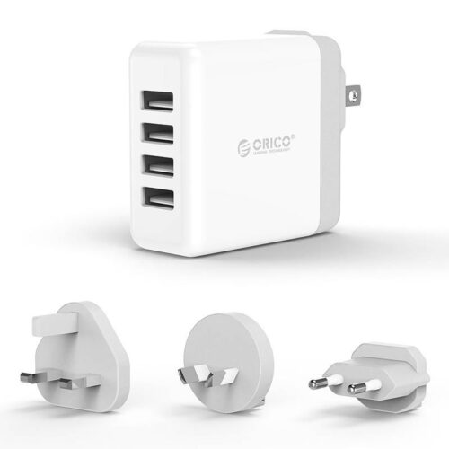 World travel charger with four USB3.0 ports - EU