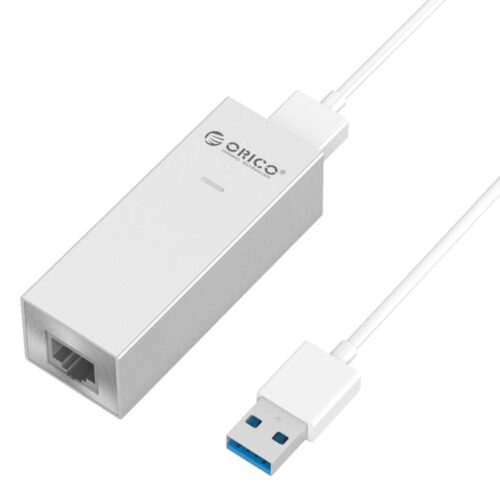 aluminum USB3.0 to gigabit ethernet adapter - silver